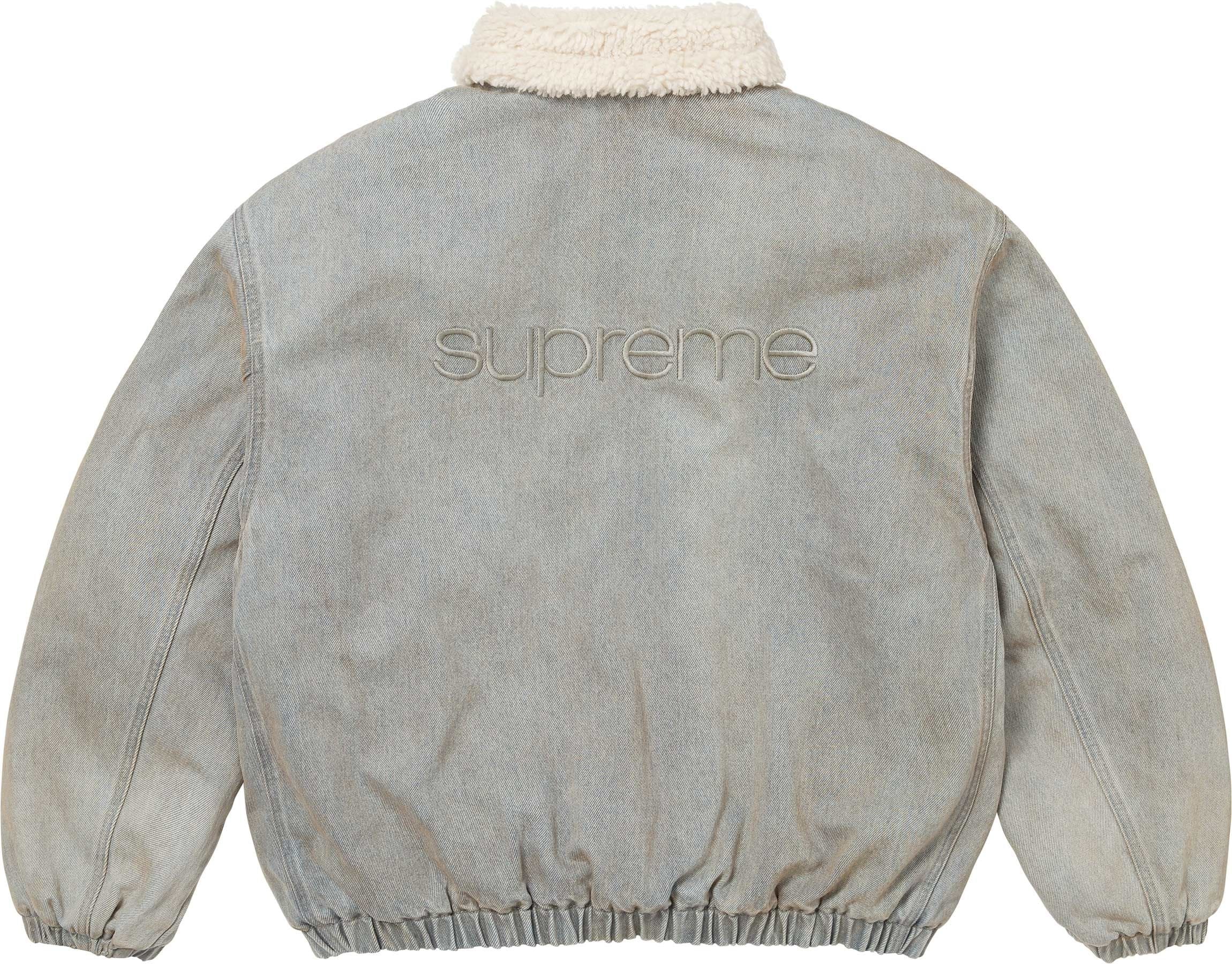 Faux Shearling Lined Bomber Jacket view 6